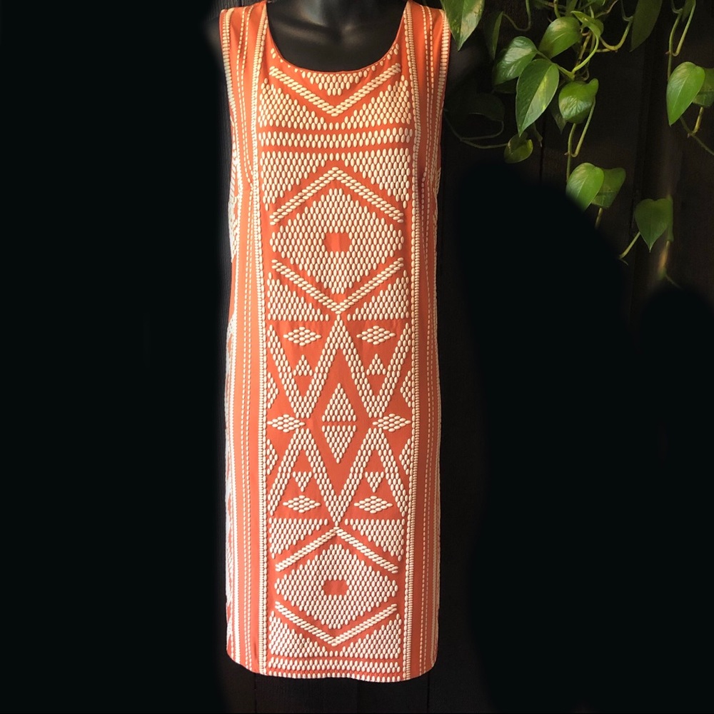 Allison Brittney Aztec Print Sheath Dress